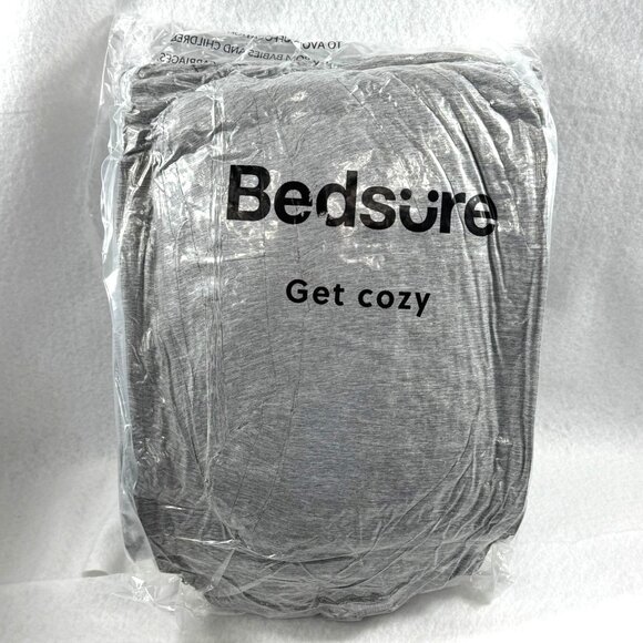 Bedsure Essentials Gray 1-Comforter & 2-Pillowshams Set Full Size 3pcs - Picture 6 of 11